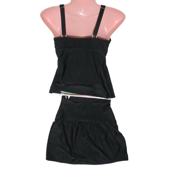 NWT $92 St Johns Bay Secretly Slender 2 Pc Swim Suit Skirted Size 8 - Picture 8 of 11